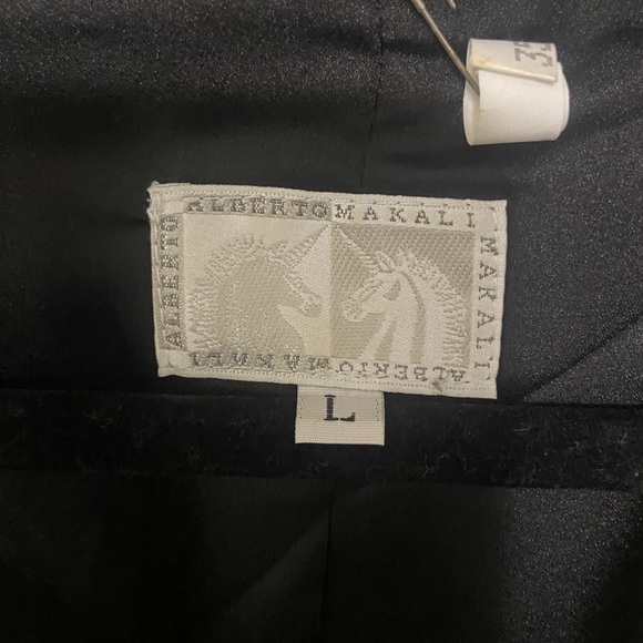 Alberto Makali EUC metallic snake print moto jacket streetwear size L - Picture 5 of 5